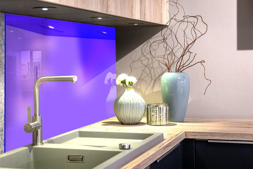 Twilight Violet - Tempered Glass Backsplash-BacksplashArtworks
