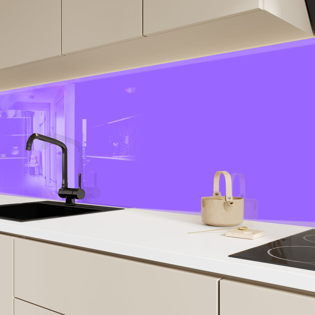 Twilight Violet - Tempered Glass Backsplash-BacksplashArtworks