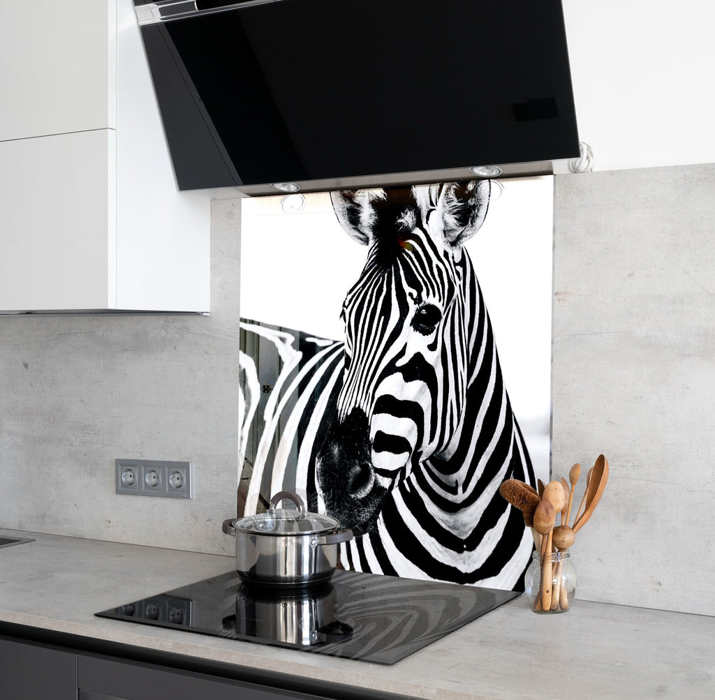 Zebra - Glass Kitchen Backsplash-BacksplashArtworks
