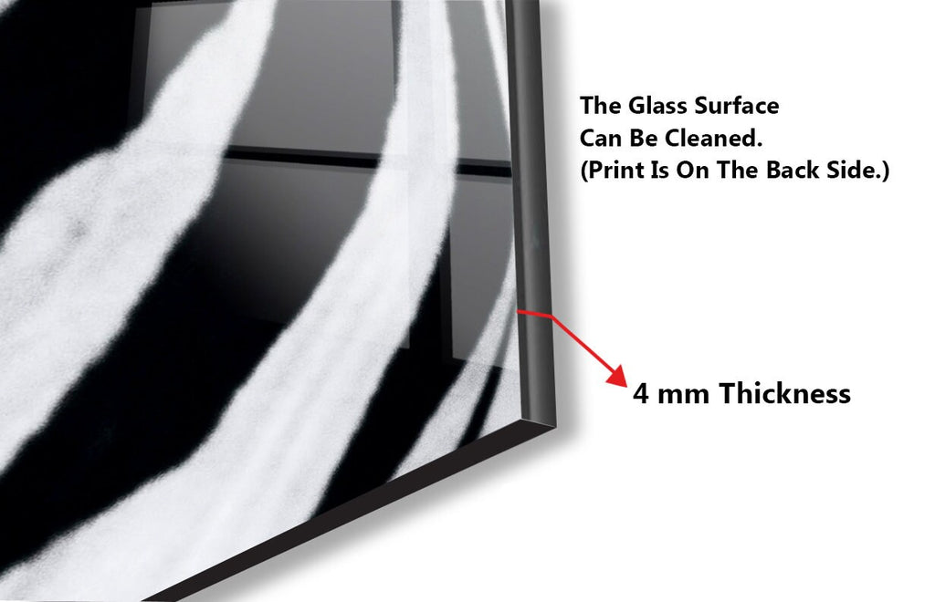 Zebra - Glass Kitchen Backsplash-BacksplashArtworks