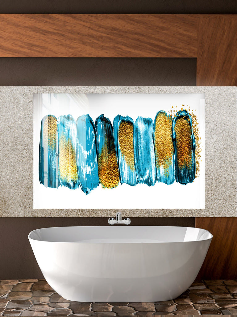 Abstract Tempered Glass Backsplash-BacksplashArtworks
