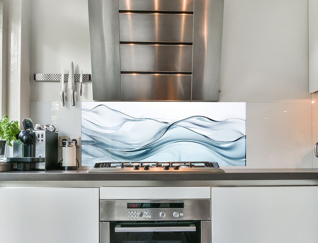Abstract Tempered Glass Backsplash-BacksplashArtworks