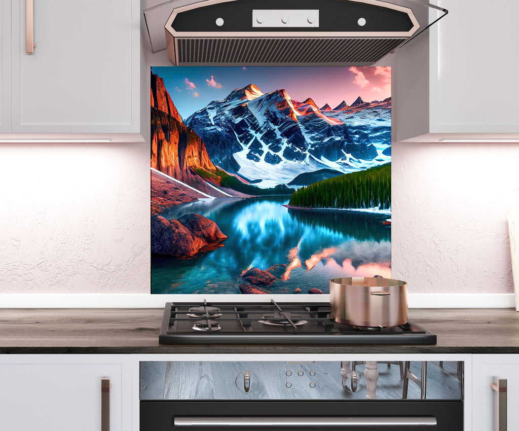 a stove top oven sitting inside of a kitchen