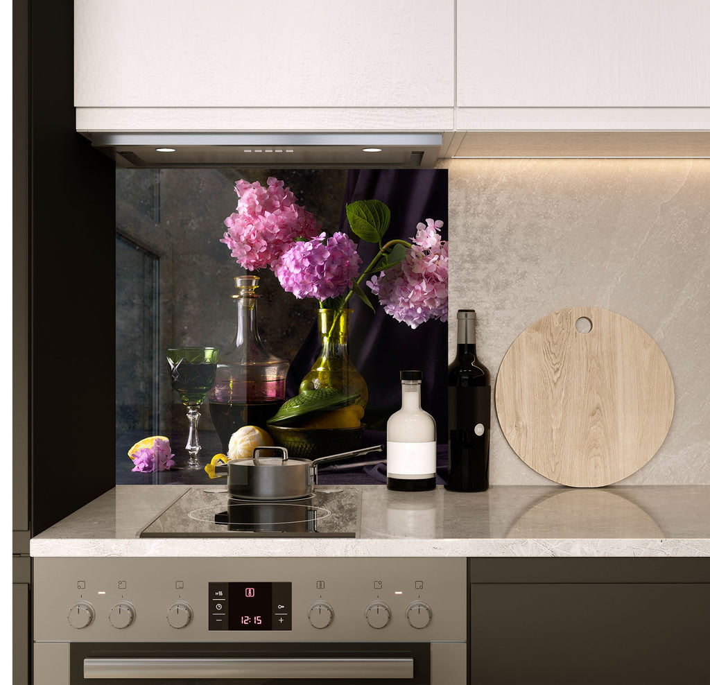 a stove top oven sitting inside of a kitchen